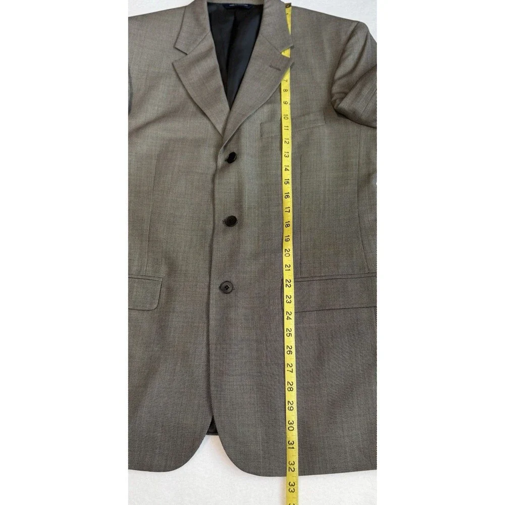 Brooks Brothers Blazer Sport Coat Men's Size 40R‎ Houndstooth Brown Tan